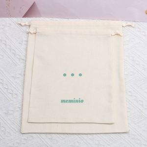 Bolsa de Muselina Orgánica con Logotipo Personalizado, Bolsa Pequeña de Algodón para Joyería, Bolsa con Cordón para Empaque - Product Image 2