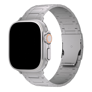 Correa de Reloj de Titanio Ultra Lujosa y Transpirable para Relojes Serie 10 de 49mm/46mm/45mm/44mm/42mm con Hebilla de Acero Inoxidable de 3 Eslabones - Product Image 5