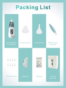 Aspirador Nasal eléctrico para bebés con 3 ventosas ajustables, venta directa de fábrica - Product Image 4