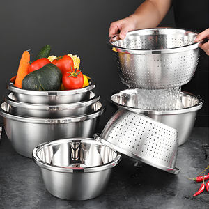 YITIAN mutfak mikro delikli süzgeç süzgeçler Metal süzgeç sepeti boşaltma yıkama yıkama ile - Product Image 1