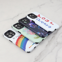 2 in 13D Sublimation Phone Case pour iPhone 14 15 3D Coated pour iPhone Blanks 3D Sublimation Vacuum Press Phone Case