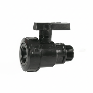 Valvola a Sfera in Nylon da 1 Pollice, Azionamento Manuale per Acqua, Gas e Olio, Personalizzabile OEM, Confezione da 3 - Product Image 1