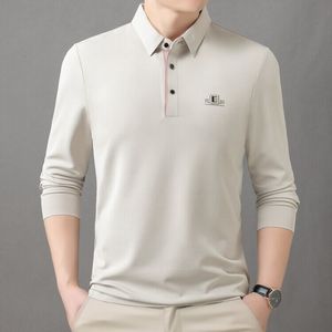 Chemise <span class=keywords><strong>Homme</strong></span> Confortable Printemps-Automne 2026 à Manches Longues Unie, Coupe Ample Décontractée pour Affaires, en Polyester et Spandex - Product Image 5