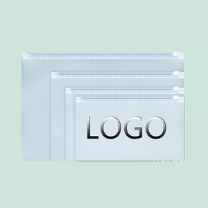 Factory Stock Green Environmental CPE Bag Thickened Horizontal Frosted Zipper Bag For Inner Wear Packing - Product Image 1