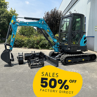 Livraison Gratuite Mini-Pelle Moteur Kubota CE/EPA Micro-Pelle de Jardin Pelleteuse Mini-Excavatrice 1 Tonne