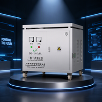Transformateur d'isolement triphasé à sec 150 kVA, transformateur élévateur/abaisseur haute puissance, alimentation industrielle CE