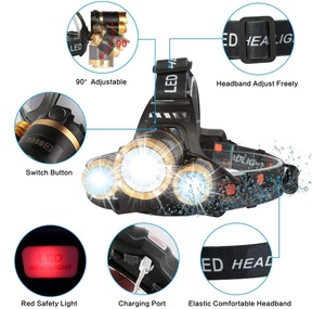 OEM Đèn Pin Đầu Khai Thác Mỏ <span class=keywords><strong>3</strong></span> Led <span class=keywords><strong>4</strong></span> Chế Độ Chống Nước Đa Năng Đèn Pin Đèn Pha Sạc Được Để Đi Săn/Cưỡi Ngựa - Product Image 4