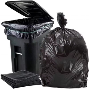 Standard Quality <b>Black</b> Garbage Bag <b>Bin</b> <b>Liner</b> Polyethylene Refuse Sacks Trash Bag for Export Selling From China - Product Image 3