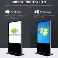 Pantalla LCD Digital de Señalización y Publicidad de 43, 49, 55 y 65 Pulgadas, con Soporte, WiFi/USB/CMS, Panel Táctil para Anuncios