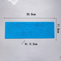 Flower Lace Cake Border Silikon formen DIY Kuchen Dekorations werkzeuge Schokolade Gum paste Polymer Clay Candy Formen