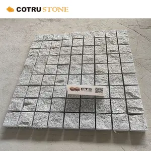 G603 Pedra de Granito Cinza para Pavimentação de Rochas em Cubo Tamanho Padrão 10x10x5 Calçada ao Ar Livre