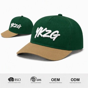 Casquette Snapback de style course personnalisée de haute qualité avec logo brodé 3D, visière imprimée et broderie latérale OEM - Product Image 1