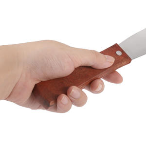 Espátula para Pastel de Acero Inoxidable con Mango de Madera, Resistente a Altas Temperaturas, Herramienta para Mezclar y Raspar <span class=keywords><strong>Crema</strong></span> de Mantequilla, con Diseño de Dientes de Sierra - Product Image 5