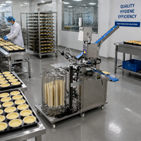 Machine industrielle de formage de coquilles de tartelettes, machine automatique de pressage de pâte à pâtisserie pour tartelettes