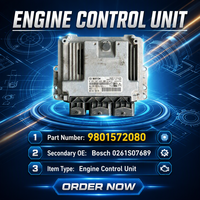 Module de commande du moteur ECU d'occasion 9801572080 0261S07689 MED17.4.2 pour Peugeot Citroën 1.6T