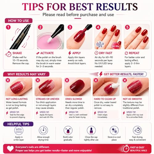 Stylo marqueur pour vernis à ongles en gel 6 couleurs, outil de manucure professionnel - Product Image 6