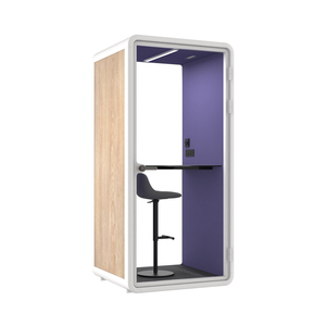 Contemporary Acoustic Office Booth Single Seat Soundproof Pod for Open Office Areas - Product Image 5