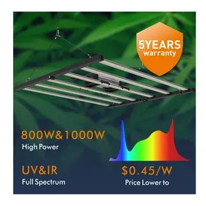 Samsung sera kapalı 650W 720W 800W 1000W kısılabilir tüp bitki Bar tam spektrum lamba Lm301H Lm301B Uv Ir Led bitki yetiştirme lambaları
