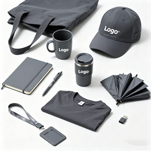 Set de Regalo Promocional Personalizado con Logotipo para Empresas, Eventos de Equipo, Artículos Promocionales con Camiseta, Paraguas, Botella de Agua y Bolsa - Product Image 1