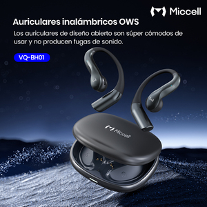 Auriculares TWS Miccell ENC de Oreja Abierta con Gancho, Bluetooth, Ideales para Deporte y Entrenamiento en el Gimnasio - Product Image 2