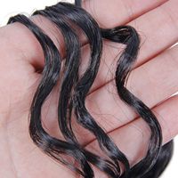 Extensions de cheveux humains brésiliens Remy Super Double Drawn pour tresses au crochet, 100g, 12-30 pouces, Ondulation Water Wave, Double trame naturelle