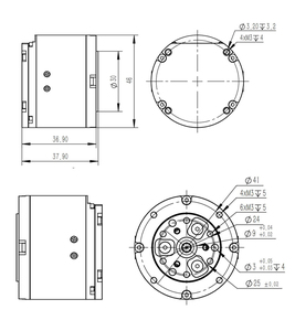 Damiao DM-J3507-2EC 24V mô-men xoắn cao MIT điều khiển không chổi than <span class=keywords><strong>servo</strong></span> chung động cơ cho công nghiệp robot tự động hóa cánh tay robot thiết bị truyền động - Product Image 4