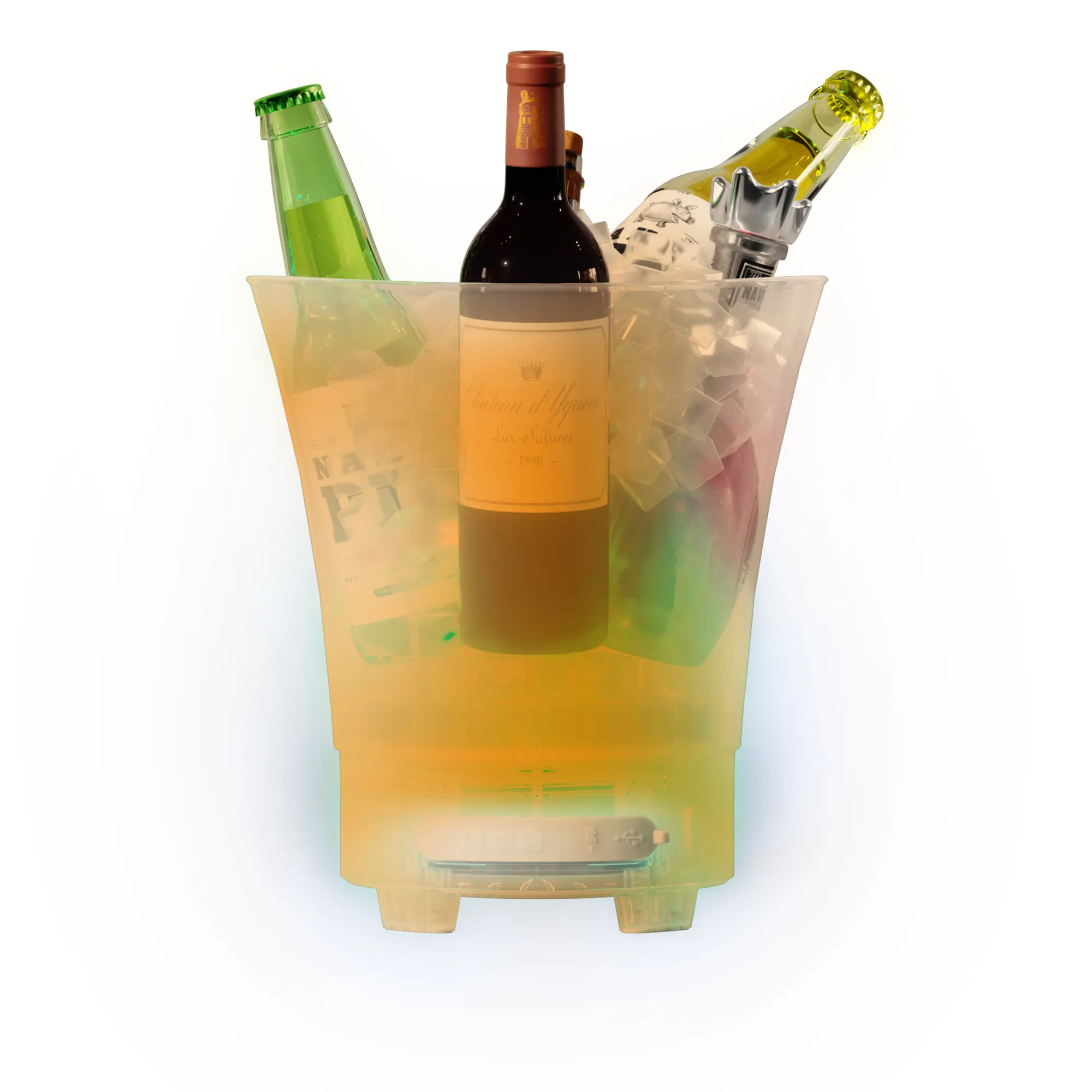 7 ליטר עם רמקול אלחוטי 6 צבעים ניתנים לשינוי מדליק מיכל לשתייה שמפניה יין למסיבה בר KTV מועדון מדליק דלי קרח