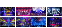 Seis Luces Estroboscópicas Retro Verticales, Cuerpo de ABS Resistente, LED DJ RGBW, Control DMX para Pista de Baile y Fiestas
