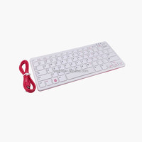 Teclado de ratón con cable Raspberry Pi con USB compatible para Raspberry Pi 4B 3B +