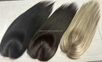 FYX011T - Perruque Européenne 6x6 6x7 6x8 7x8 avec Dentelle et Trame, 18 20, Lisse ou Ondulée, pour Femmes, Solution Cheveux Naturels Contre la Perte de Cheveux