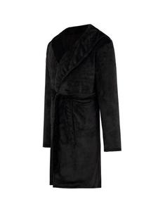 <strong>Mens</strong> Flannel Fleece Hooded Bathrobe Soft <strong>Dressing</strong> <strong>Gown</strong> House Coat Thermal Quick Dry 100% Polyester Hotel Use - Product Image 5