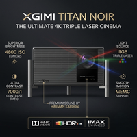 Projecteur laser 4K XGIMI TITAN Noir 4800lm, compatible Dolby Vision, IMAX HDR10, HLG, projecteurs intelligents, vidéo projecteur, Proyector