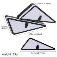 Systèmes d'éclairage de moto universels 12V Led Triangle Devil Eagle Eye Lights pour accessoires de voiture Para Moto Moto Bright