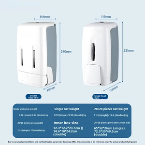 Wall Mounted Automatic <b>Foam</b> Soap Dispenser Plastic Minimalist Design for Bathroom Battery Powered Refillable Bottle - Product Image 5