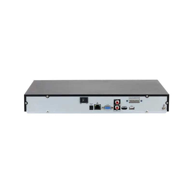 DHI-NVR4208-EI DH nvr perekam video jaringan 2HDDs H.265 16CH 4K 8MP NVR dengan 16chs POE port, dengan 2 Slot SATA HDD NVR