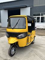 Vente directe usine 2026 – Tuk-Tuk à essence à 2 rangées, équipé de pneus tout-terrain, tricycle passager pour touristes et marchés africains