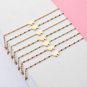Pulseras de Elefante de Acero Inoxidable 316L con Baño de Oro de 14k y 18k, Estilo Bohemio, Lujosas, Bonitas y Resistentes al Deslustre, para Mujer - Product Image 3