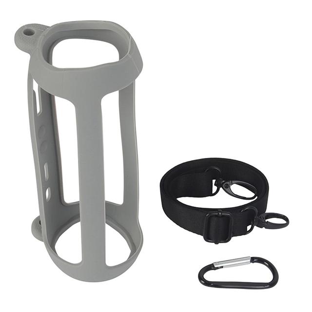 Portable Audio Flip6 Speaker Accessory Protective Silicone Case with Shoulder Strap Soft Protective Cover Bag