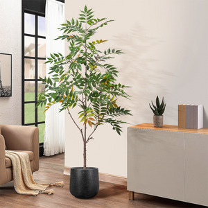 Plante Artificielle Végétale Prête à l'emploi (RTS) en Bois Laqué, Arbre de Simulation pour Mariage, Mur Végétal Vertical, <span class=keywords><strong>Sol</strong></span>, Écologique, Bionique, Intérieur, Maison - Product Image 2