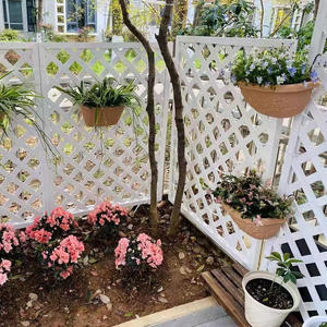 Clôture en <span class=keywords><strong>bois</strong></span> pour extérieur, <span class=keywords><strong>potager</strong></span>, facile à assembler, garde-corps en <span class=keywords><strong>bois</strong></span> massif blanc - Product Image 4