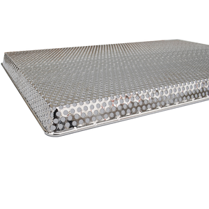 Usine personnalisée 304 plaque de cuisson en acier inoxydable poinçonnage plateau de séchage filet de séchage en métal plateau perforé plateau de séchage - Product Image 4