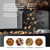 Distributeur automatique intelligent pour chats 3L avec contrôle à distance par application, alimentation programmée par portions, double alimentation, triple étanchéité, stockage d'aliments secs