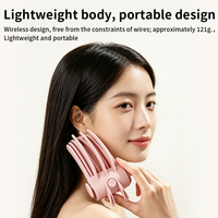 Peigne Électrique Sans Fil Volumisant à Double Rangée de Dents, Activé par la Chaleur, Rechargeable, pour Rehaussement du Haut du Cuir Chevelu et Coiffage des Racines