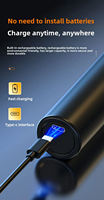 Enceinte Karaoké Portable Extérieure Android BT 5.1 avec Poignée 6,5 pouces, Double Micro Sans Fil, Lumière LED RGB, Chargeur Vocal, Boîte KTV Domestique