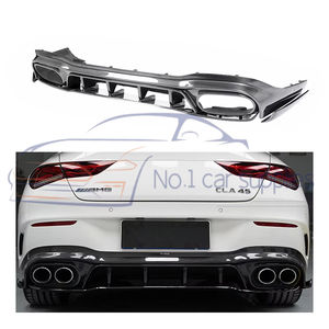 ชุดบอดี้ไฟเบอร์คาร์บอนสำหรับ <span class=keywords><strong>Mercedes</strong></span> Benz W118 C <span class=keywords><strong>CLA</strong></span> Class <span class=keywords><strong>AMG</strong></span> 35 <span class=keywords><strong>45S</strong></span> ใหม่กันชนหลังดิฟฟิวเซอร์สปอยเลอร์ - Product Image 4