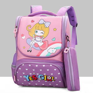 Sac à dos d'école pour enfants, imperméable, kawaii, mignon, dessin animé, avec fermeture éclair, trousse à crayons et ceinture à coussin d'air pour enfants, 2024 - Product Image 1