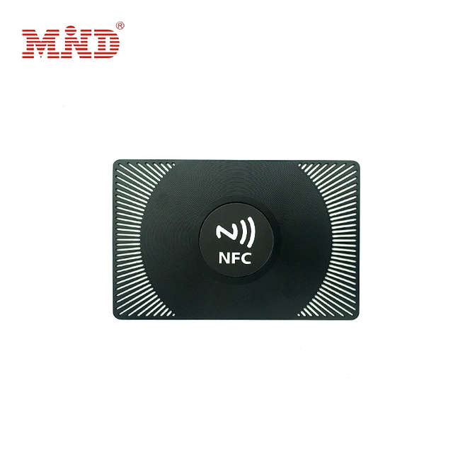 NFC Chip NTAG 213 Stainless Steel Card 13.56 Metal Business Smart Nfc Metal Card