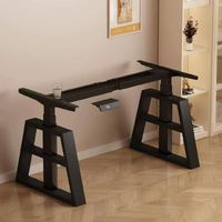 Bureau d'ordinateur portable pliable en métal, gain de place, avec ressort à gaz et hauteur réglable, pour salon