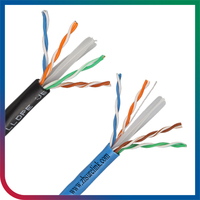 Câble Ethernet UTP Cat6 550 MHz SURXIN 305 m Extérieur 4 paires 8 cœurs Gaine PVC Certifié ETL/CE Haute qualité