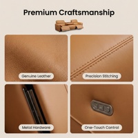 Canapé trois places en cuir véritable, minimaliste, durable, écologique, avec pieds en acier inoxydable, rembourrage en éponge, sectionnel, moderne, pour hôtel et villa